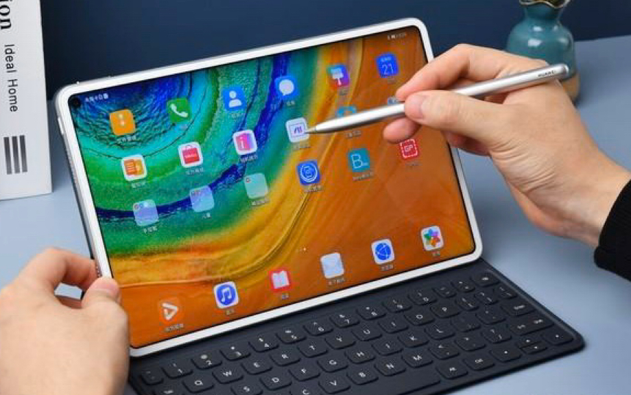华为matepad pro全面 屏平板提前曝光,超大挖孔有必要吗?