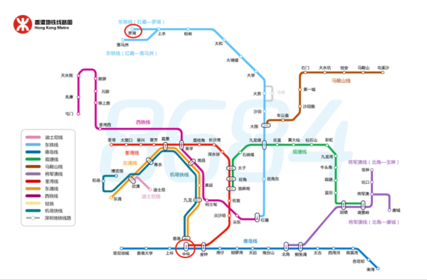 从罗湖到香港中环怎样坐地铁?