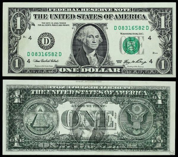 美元的样子图片