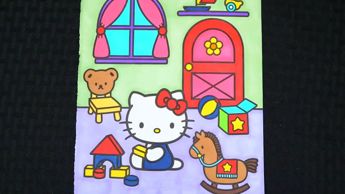 hello kitty  凯蒂猫简笔画图画纸