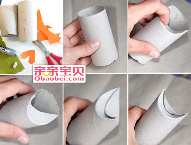 卷纸筒狐狸制作方法1