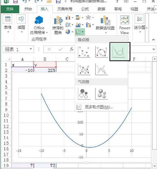 如何在excel中绘制函数图像