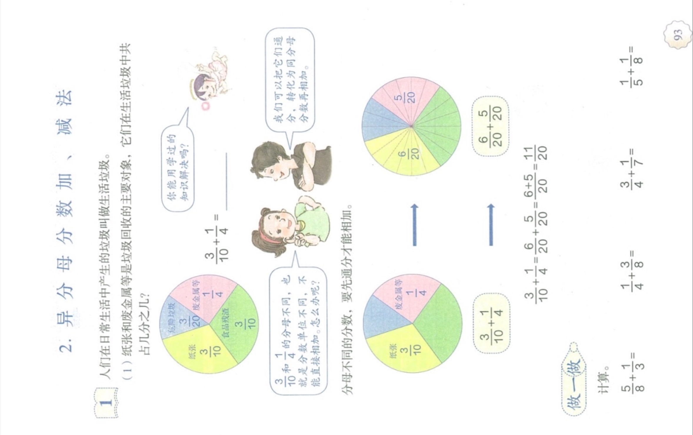 [图]小学数学教师资格证面试 《异分母分数加减法》 人教版五年级下册