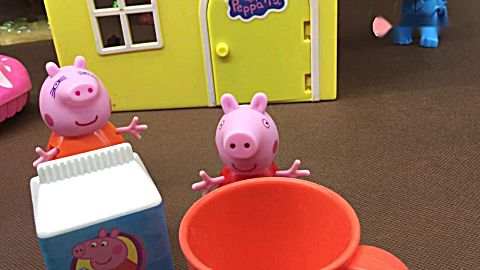 小猪佩奇帮猪妈妈做家务电动 洗碗机洗碗