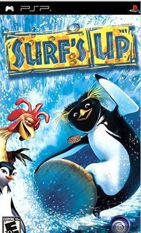 求一个psp上的游戏,企鹅在水上滑滑板的竞速的