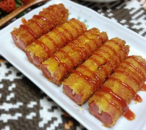 怎么做油炸火腿肠面包的方法
