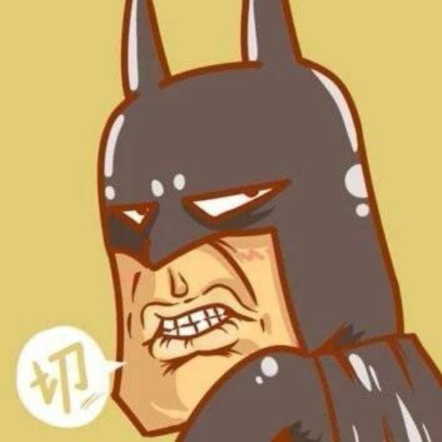 微博有一组图片是恶搞图片,有加菲猫灰太狼葫芦娃蝙蝠侠说了一个切是