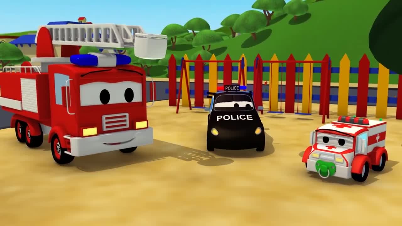 儿童消防车动画汽车大全 消防车动画汽车 消防车动画遥控汽车