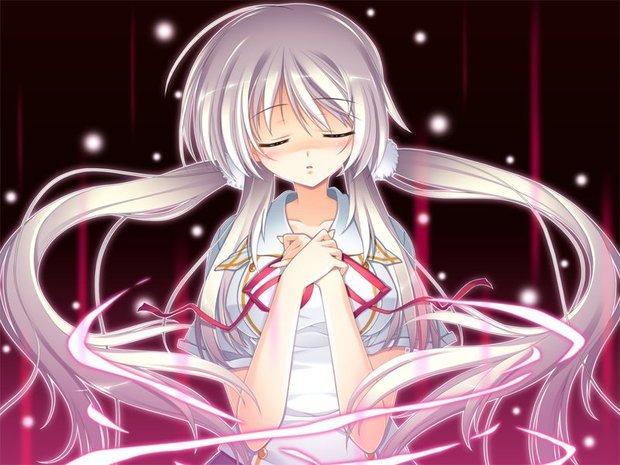 动漫少女许愿正面全身图片