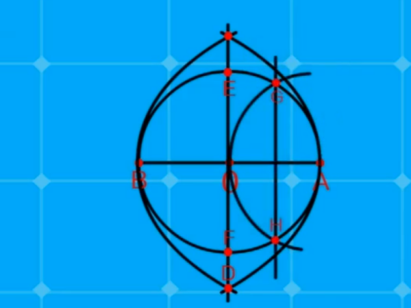 如何快速的画出正五边形下?