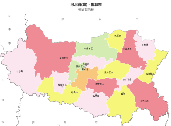 邯郸市区域划分图2022图片