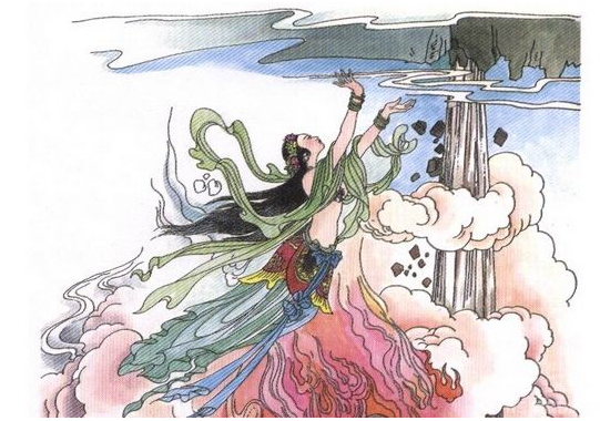 女娲补天,女中豪杰,女中尧舜,女织男耕.