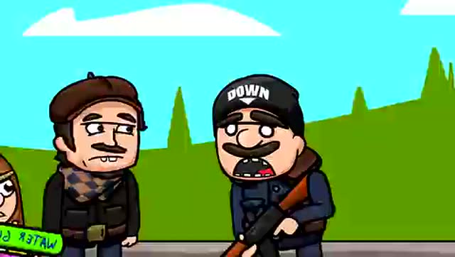 绝地求生搞笑吃鸡动画片 四人组