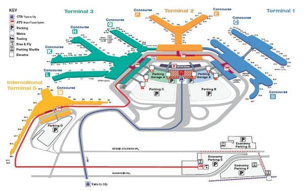 求芝加哥国际机场(ohare international )2.