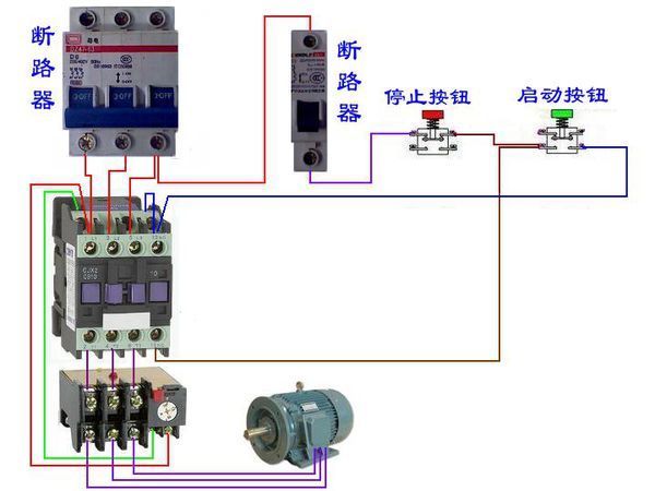 那位师傅们帮我讲解下交流交流接触器的,接线?