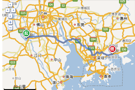 从南海区九江到深圳海洋馆怎么导航
