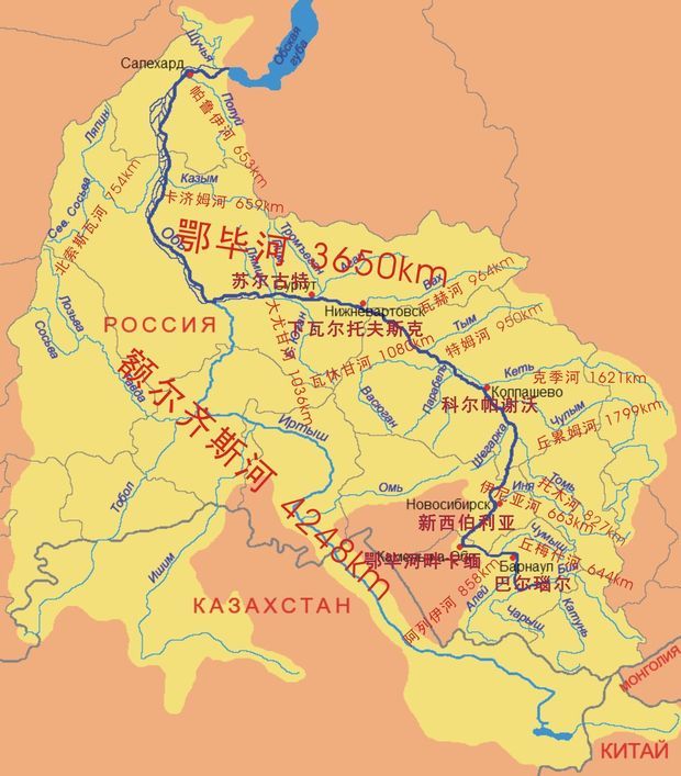 额尔齐斯河流经准噶尔盆地吗?如果不是,那它在中国流经那些地方?
