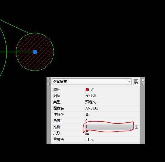 cad畫圖怎麼能把圖案填充比例放大