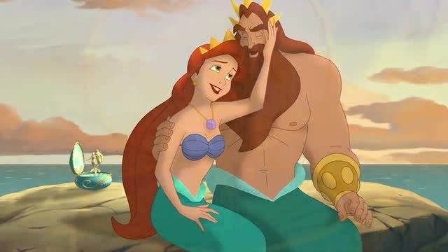 小美人鱼:艾莉儿知道了海王的难过,想要帮助他重新快乐