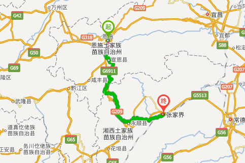 3公里 途经:呼北线,s306 恩施客运站 从恩施客运站到航空大道,行驶20