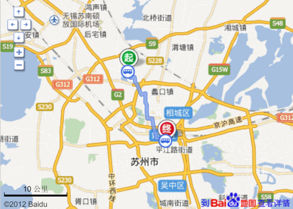 如何从相城区的黄埭镇乘公交车到苏州汽车北站