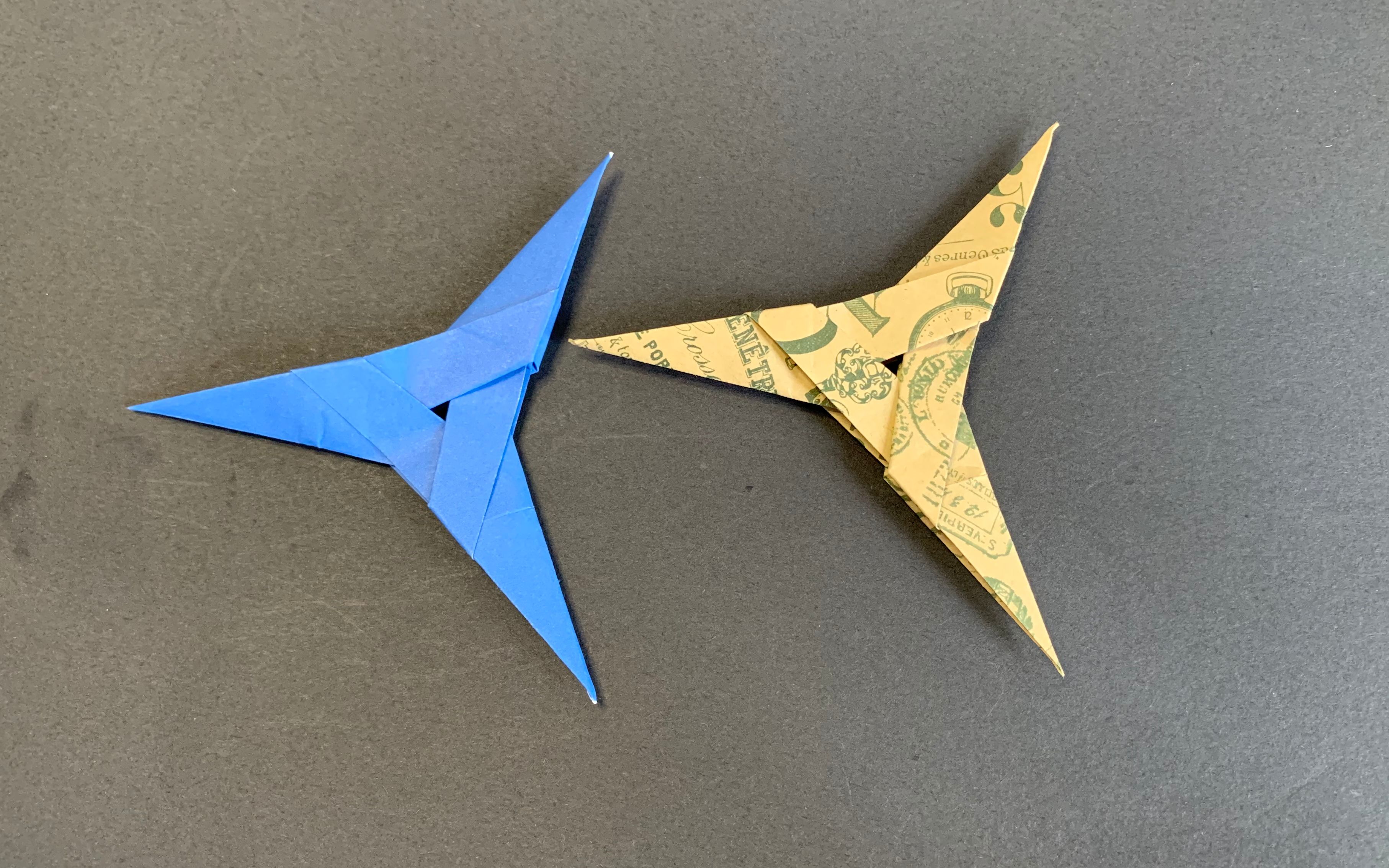 【折纸教程】 简单的组合三角飞镖