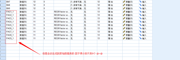 求高人指点:SPSS 因子分析得到17个因子,但因