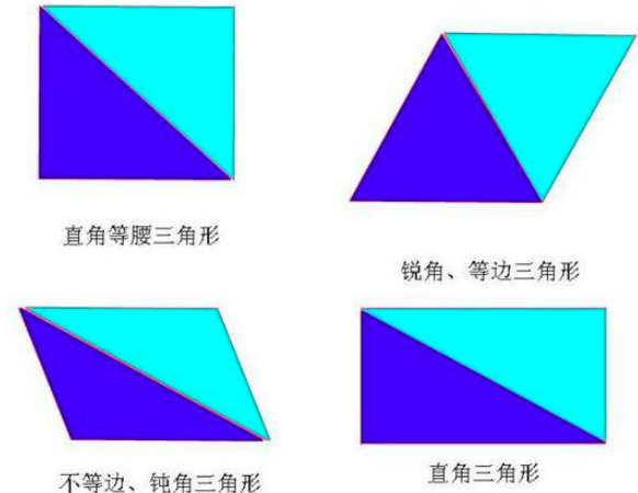 3个三角形拼成的图形图片