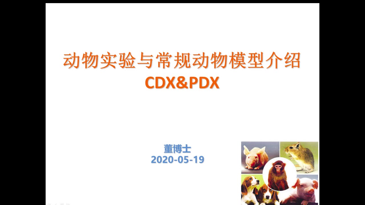 [图]动物实验与常规动物模型介绍