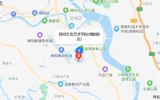 四川文化艺术学院地图图片