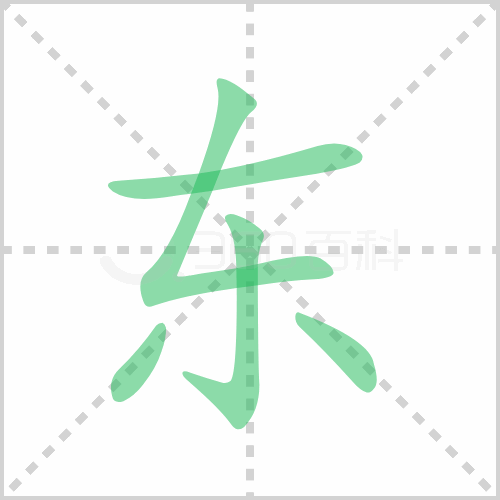 东的解释|读音|部首|组词