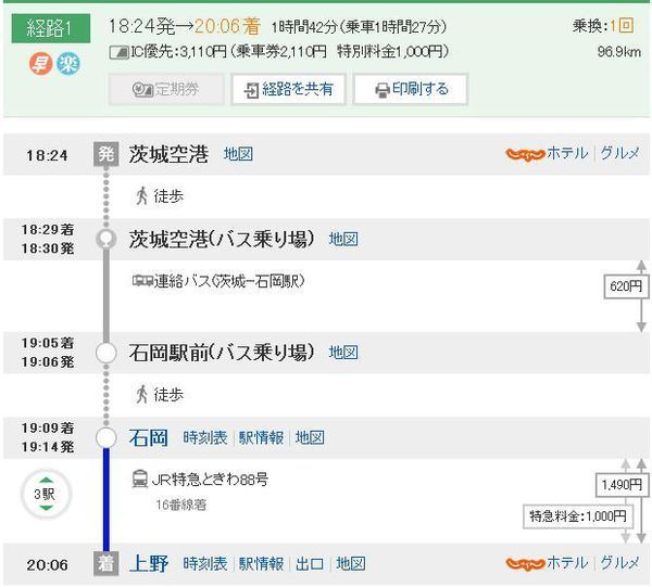 茨城机场到东京的大巴网上预订满了 没预订还