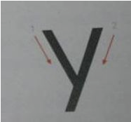 Y的笔画怎么写:y怎么写 第1张