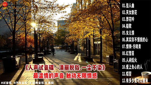 [图]《人声试音碟 - 清丽脱俗.一尘不染》最温情的声音 触动无限情感