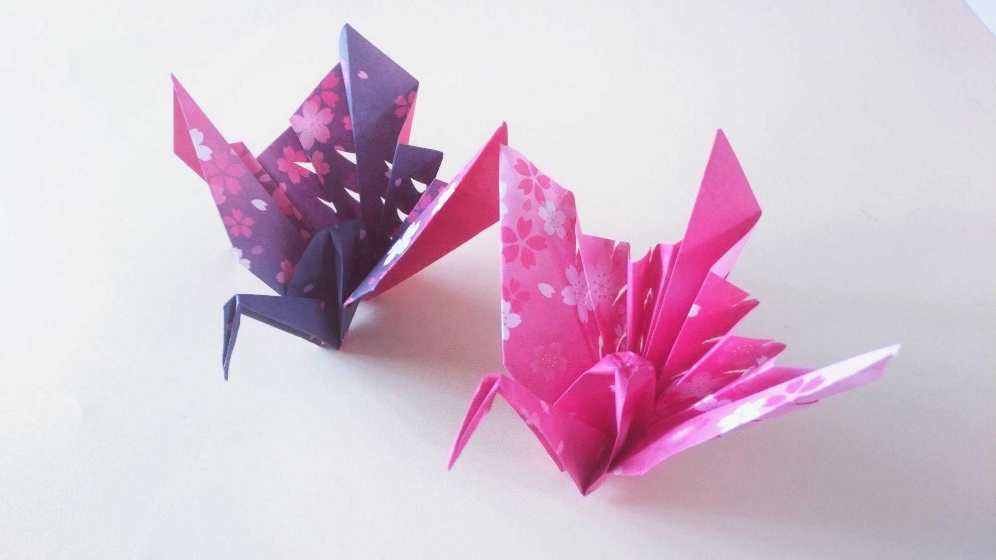 太漂亮了, 纸鹤折成这样比孔雀还美,关键做法还简单, 手工折纸视频