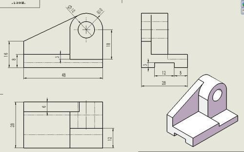 像这样给出三视图了,哪个是主哪个是侧?有规定顺序吗?