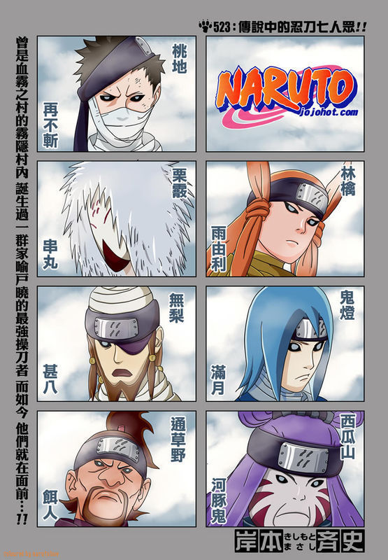 火影忍者里的 雾忍七刀众 都有哪些 (要图)