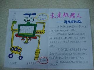 机器人手抄报