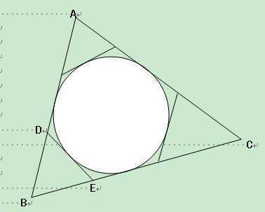 你的這道題可以建模為: 同一個內切圓下正幾邊形的周長最短; 最少是