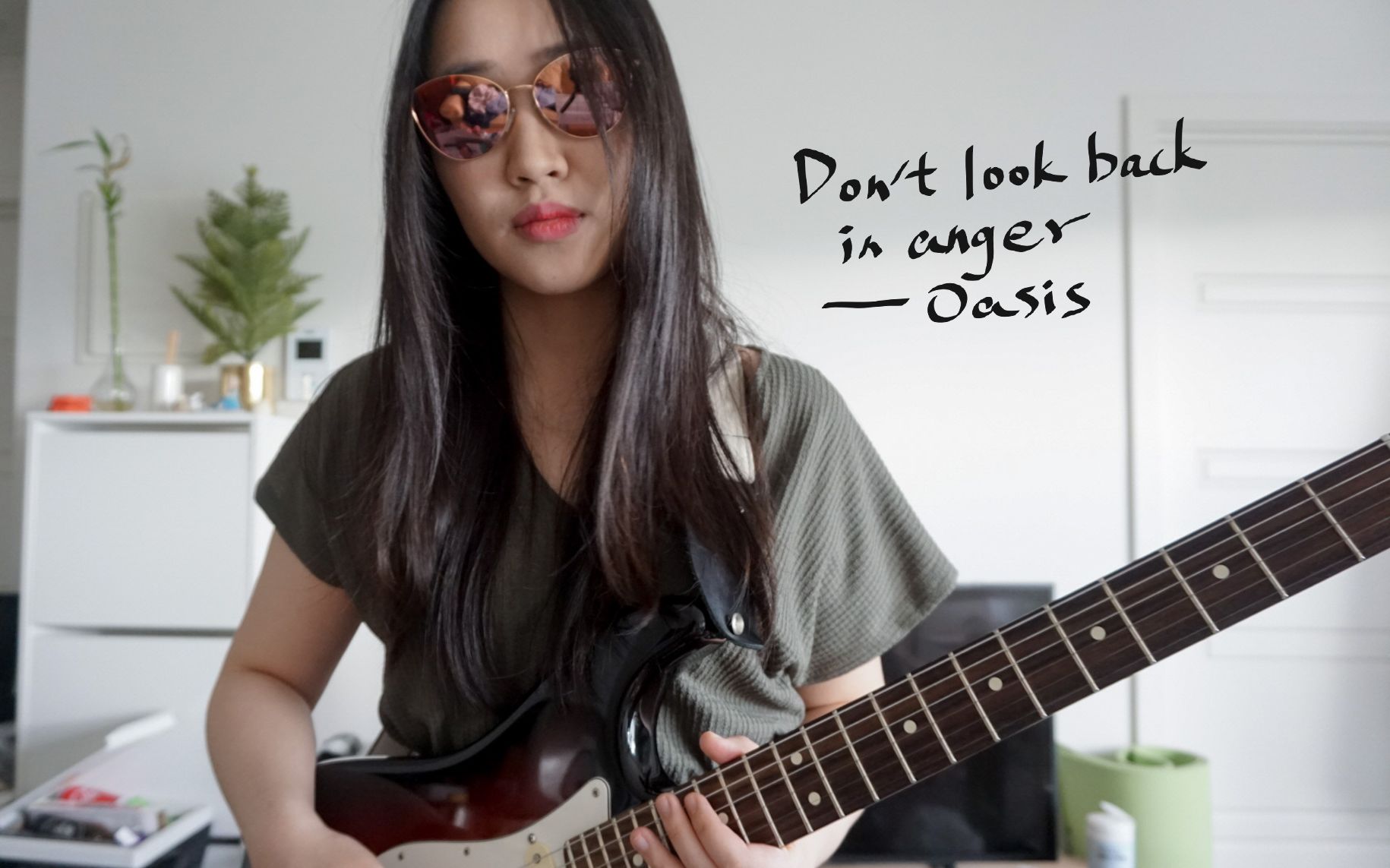 [图]#英伦摇滚#Don't look back in anger-绿洲乐队 电吉他cover+solo