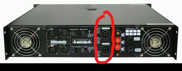 后级功放的这个接口可以用卡农头接 领一头也用卡农头接音响上吗?