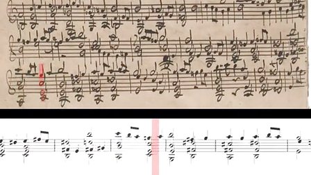 [图]巴赫无伴奏小提琴奏鸣曲及组曲1005.BWV 1005 - Sonata No.3 for Solo Violin (Scrolling)