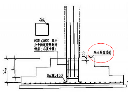 建筑施工图结构总说明中施工缝的设置:柱宜留在基础的顶面,基础顶面是