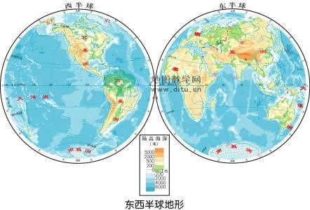 歐洲,大洋洲主要分佈在哪個半球