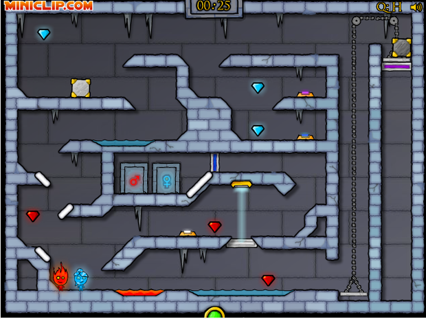 森林冰火人3无敌版第8关怎么过