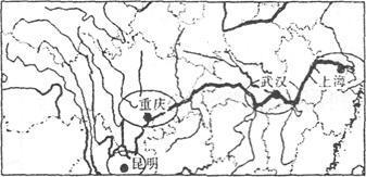 读长江流域主要经济区图,回答问题。小题1:下