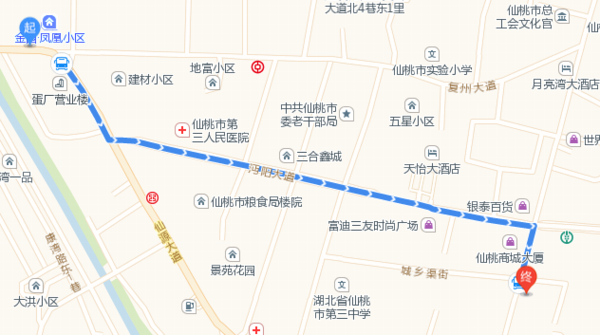 仙桃西站地图图片