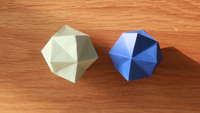 一款奇特的多面立方体折纸,一张纸就可以!