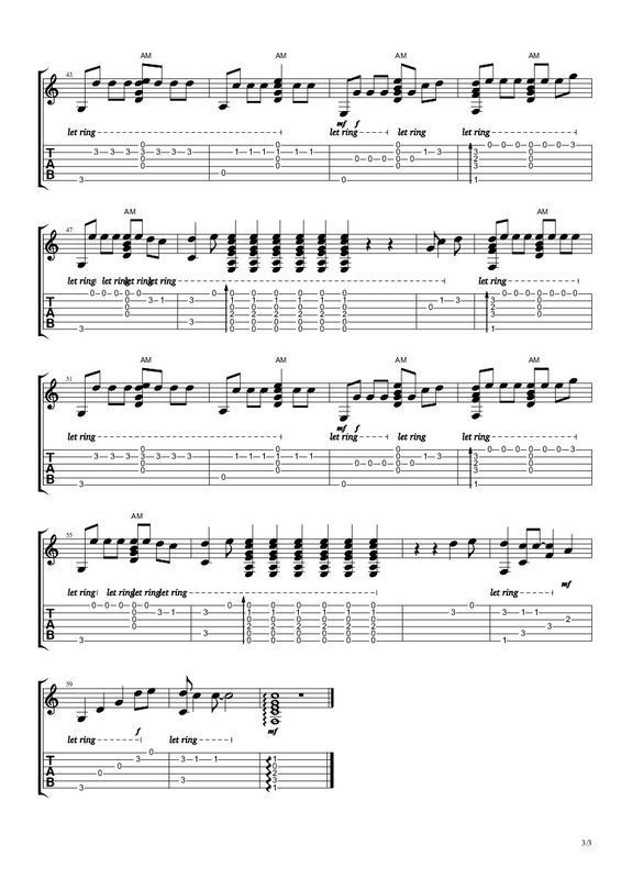 求未闻花名吉他谱简单版