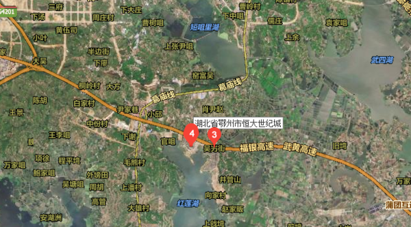 鄂州红莲湖恒大世纪城地图